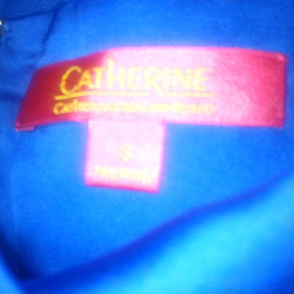 Catherine Malandrino Calypso Blue Delilah Cowl Dress Sz 8 - Picture 8 of 9